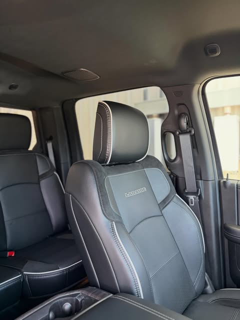 Ram Laramie leather interior after an interior detail